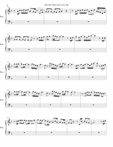 Tell Me That You Love Me Piano Page 2