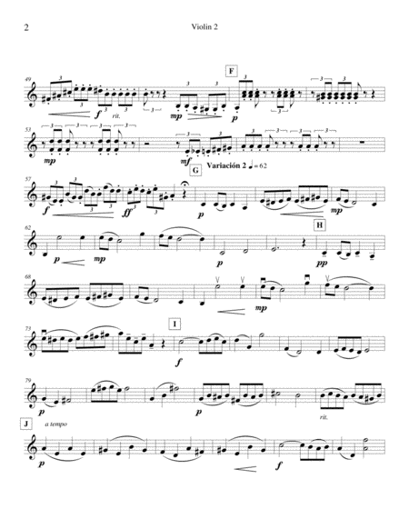 Tema Con Variaciones Violin 2 Page 2