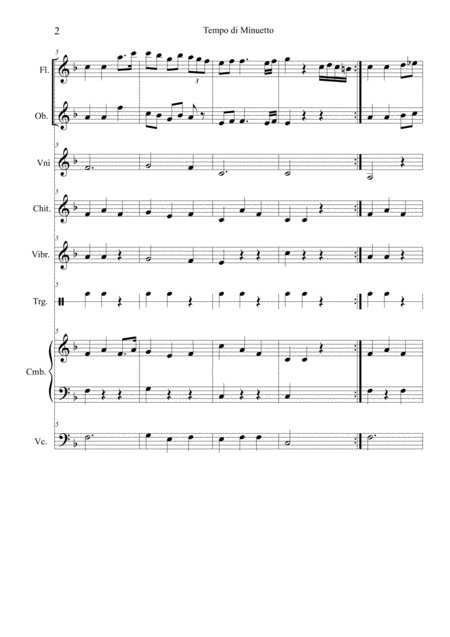Tempo Di Minuetto Only Score Page 2