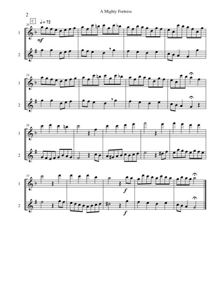 Ten Selected Hymns For The Performing Duet Vol 1 Flute And Clarinet Bass Clarinet Page 2