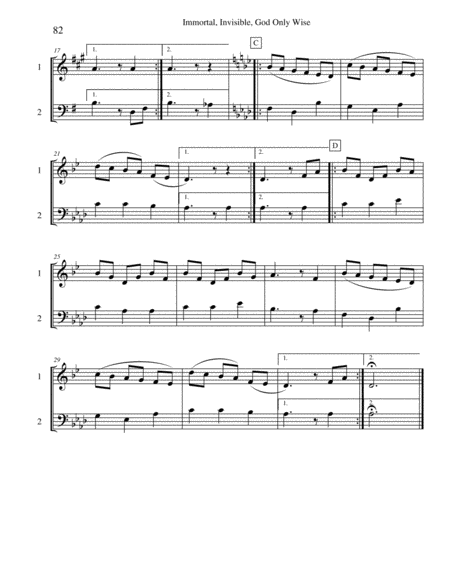 Ten Selected Hymns For The Performing Duet Vol 5 Trumpet And Trombone Euphonium Page 2