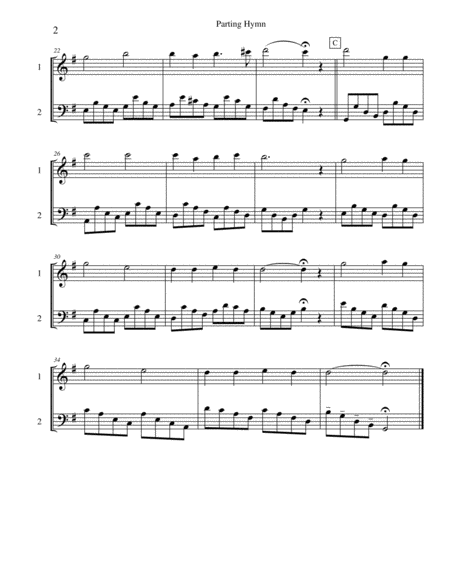 Ten Selected Hymns For The Performing Duet Vol 8 Flute And Bassoon Page 2