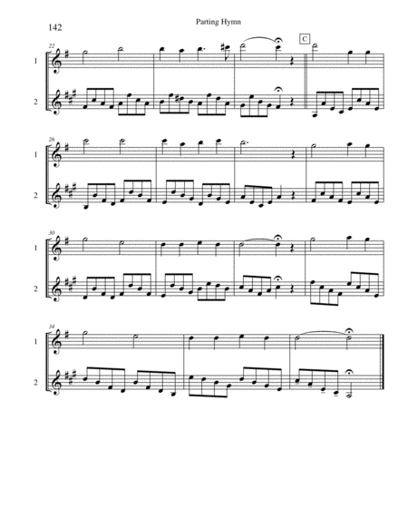 Ten Selected Hymns For The Performing Duet Vol 8 Flute And Clarinet Bass Clarinet Page 2