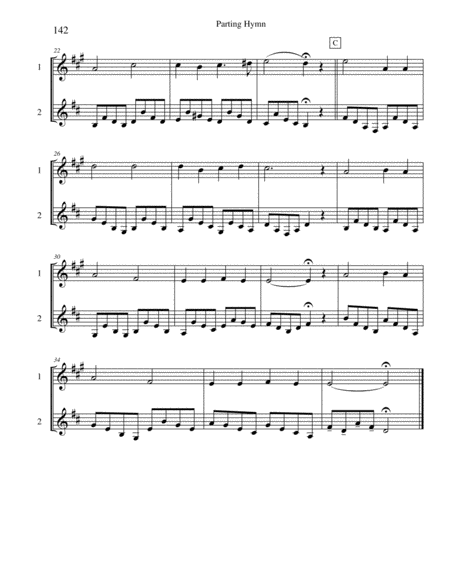 Ten Selected Hymns For The Performing Duet Vol 8 Trumpet Clarinet And Horn Page 2