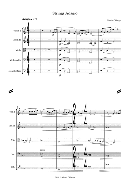 Tender Adagio For String Orchestra Page 2