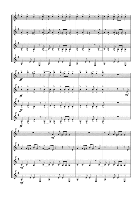 Tequila For Clarinet Quartet Page 2