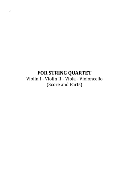 Thank You For Loving Me Sheet Music For String Quartet Score And Parts Page 2