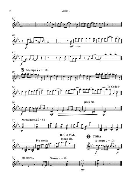 Thank You For The Music For String Quartet Set Of Parts Page 2