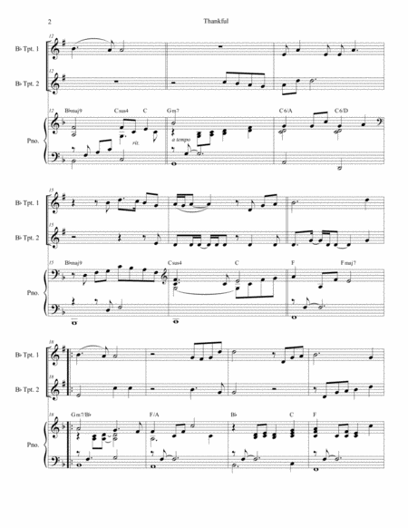 Thankful Duet For Bb Trumpet Page 2