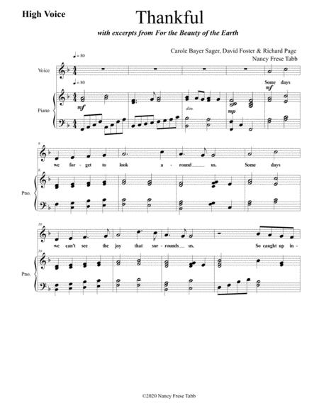 Thankful Vocal Solo For High Voice Page 2