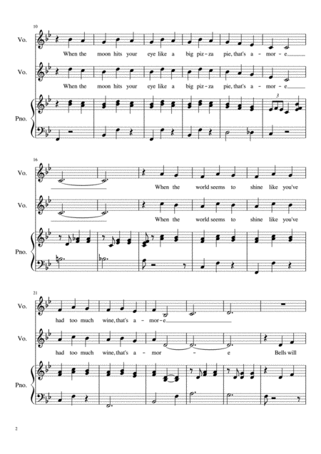 Thats Amore Thats Love Vocal Duet Page 2