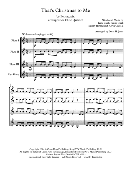 Thats Christmas To Me For Flute Quartet Page 2