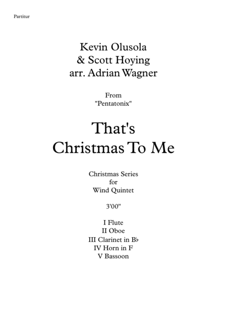 Thats Christmas To Me Pentatonix Wind Quintet Arr Adrian Wagner Page 2