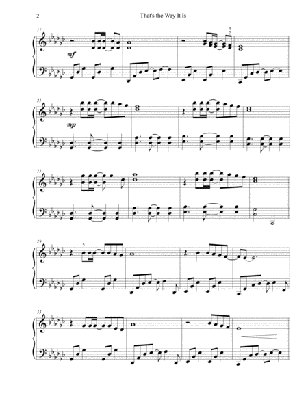 Thats The Way It Is From Red Dead Redemption Ii Intermediate Piano Page 2