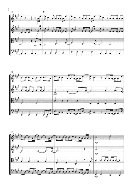 The A Team For String Quartet 2 Violins Viola And Cello Page 2