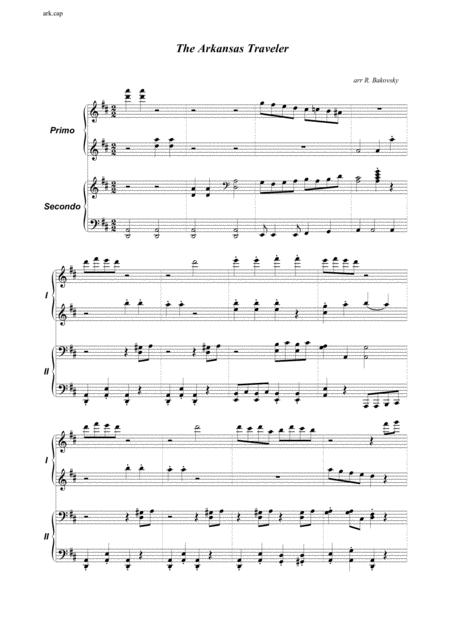 The Arkansas Traveler For Piano Duet Page 2