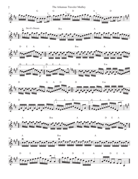 The Arkansas Traveler Medley For Solo Strings Page 2