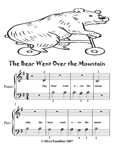 The Bear Went Over The Mountain Beginner Piano Page 2