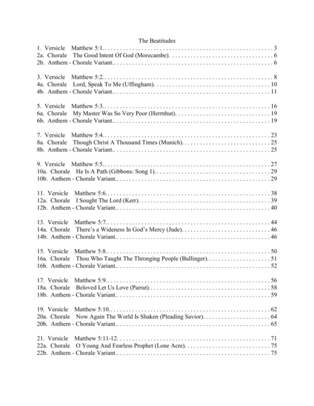 The Beatitudes A Cantata Page 2