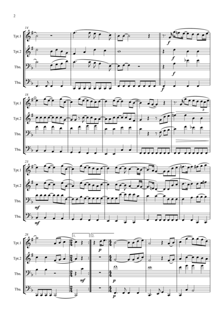 The Beatles Hey Jude Brass Quartet Page 2