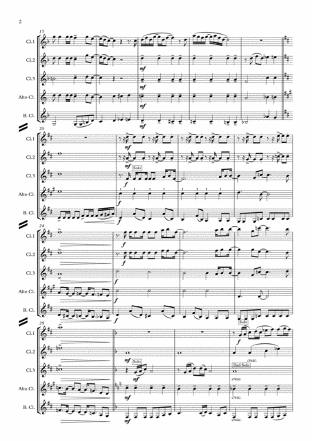 The Beatles Something In The Way She Moves By George Harrison Clarinet Quintet Page 2