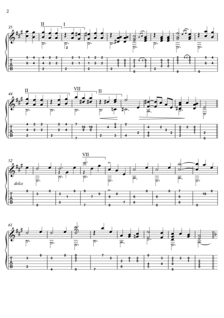 The Beautiful Blue Danube Guitar Solo Page 2
