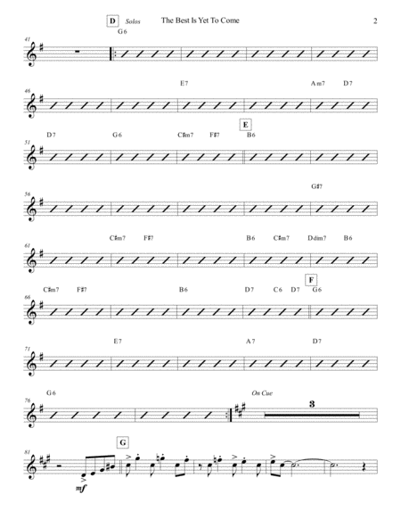 The Best Is Yet To Come Violin 1 Page 2