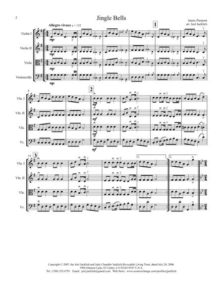 The Big Book Of Christmas Carols For String Quartet Vol Ii Page 2
