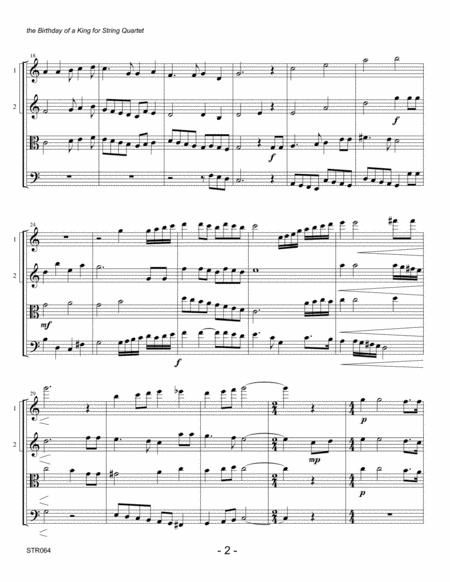 The Birthday Of A King String Quartet Unaccompanied Page 2