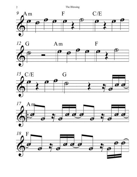 The Blessing Kari Jobe Sheet Music Beginner Page 2