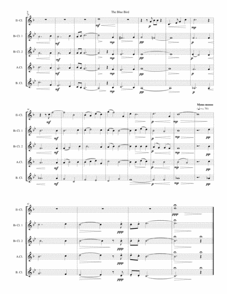 The Blue Bird For Clarinet Quintet Page 2