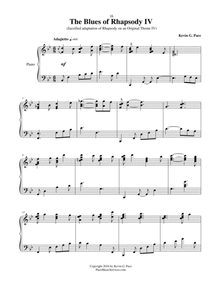 The Blues Of Rhapsody Iv Advanced Piano Solo Page 2