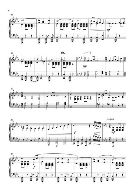 The Bridge At Remagen Main Title Piano Page 2