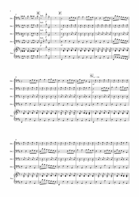 The Can Can For Double Bass Quartet Page 2