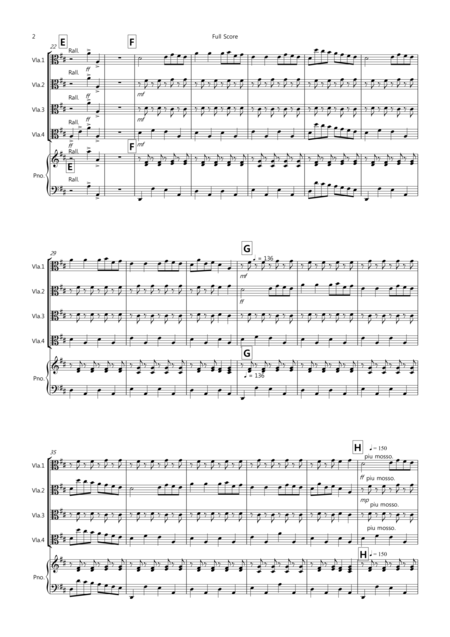 The Can Can For Viola Quartet Page 2