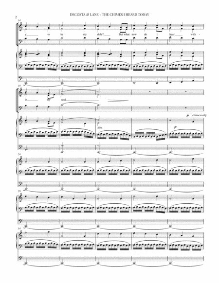 The Chimes I Heard Today Christmas Sab Organ Page 2