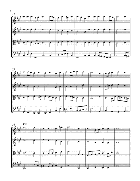 The Christmas Song Chestnuts Roasting On An Open Fire For Vocal Quartet Satb Page 2