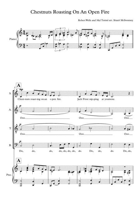 The Christmas Song Chestnuts Roasting On An Open Fire Satb Page 2