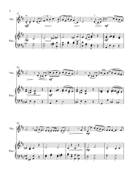 The Christmas Song Chestnuts Roasting On An Open Fire Violin And Piano Page 2