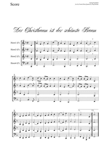 The Christmas Tree Is The Most Beautiful Tree For French Horn Quartet Page 2