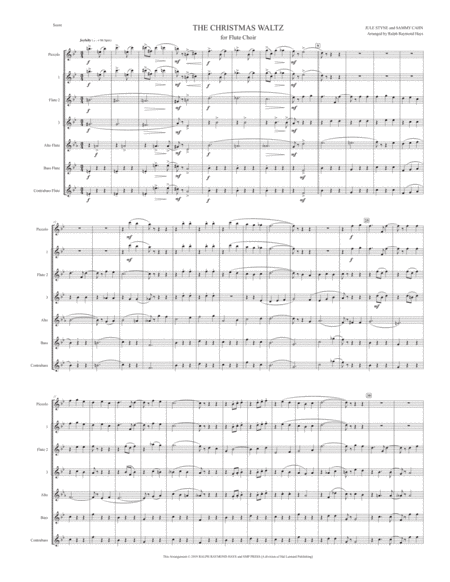 The Christmas Waltz For Flute Choir Page 2