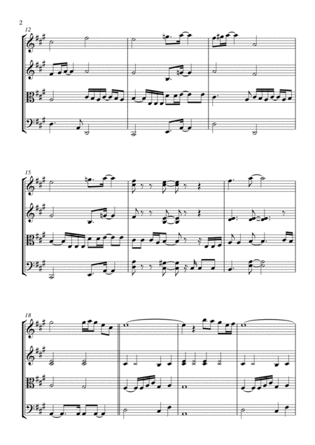 The Closer I Get To You String Quartet Page 2