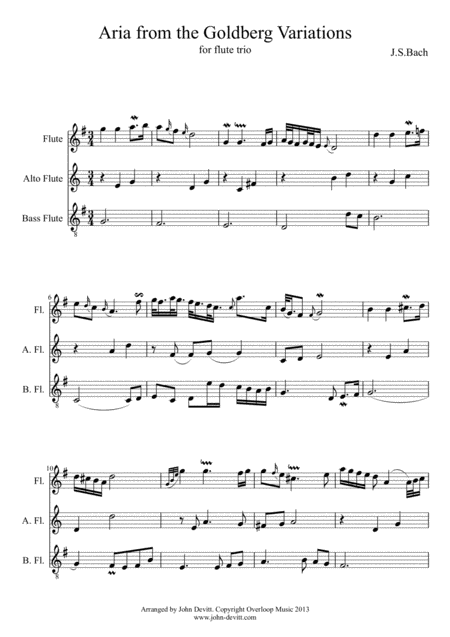 The Complete Goldberg Variations For Flute Trio Page 2