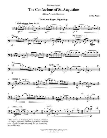 The Confessions Of St Augustine For Solo Trombone Page 2