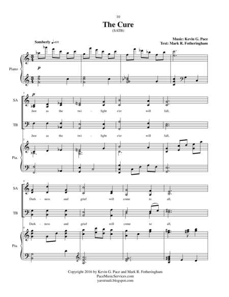 The Cure Satb Choir With Piano Accompaniment Page 2