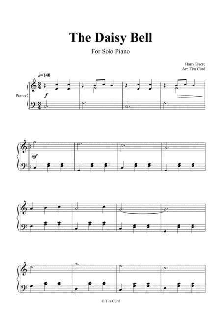 The Daisy Bell For Solo Piano Page 2