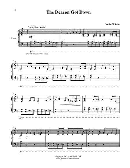 The Deacon Got Down Original Boogie Piano Solo Page 2