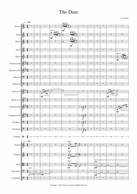 The Deer Original Orchestral Composition Page 2