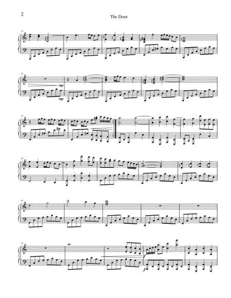 The Door Piano Solo By Chas Hathaway Page 2