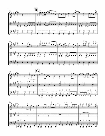 The Edge Of Glory For String Trio Page 2